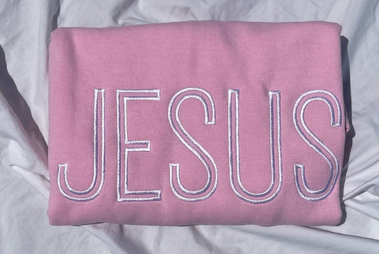 Jesus Embroidered Sweatshirt