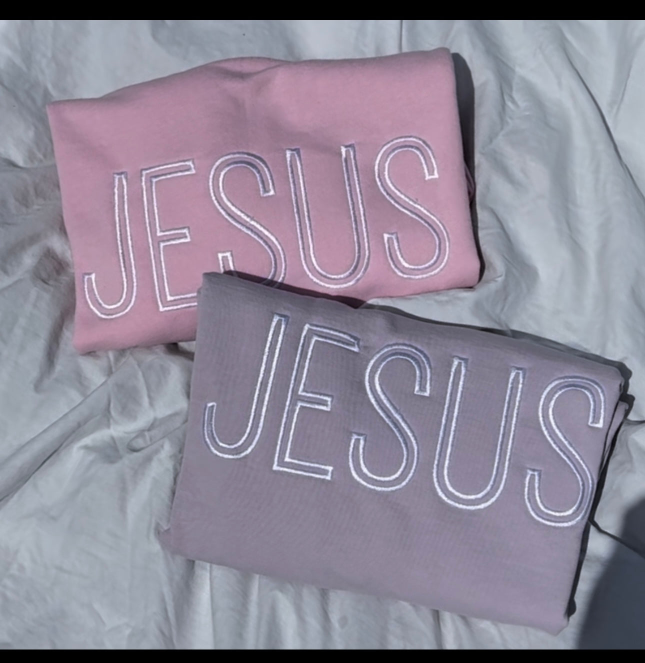 Jesus Embroidered Sweatshirt